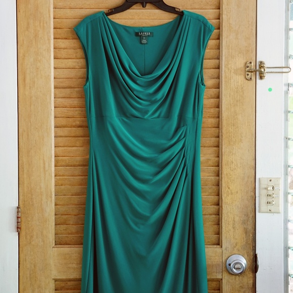 EMERALD GREEN Ralph Lauren Dress - Picture 1 of 3